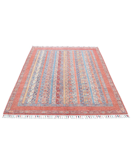 Shaal 5' 0" X 6' 8" Hand Knotted Wool Rug 5' 0" X 6' 8" (152 X 203) / Multi / Wool