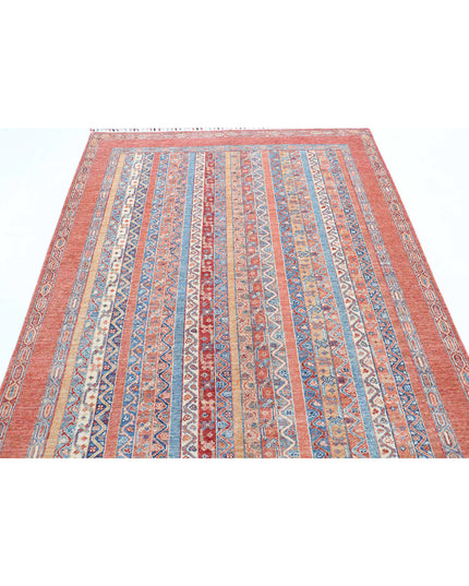 Shaal 5' 0" X 6' 8" Hand Knotted Wool Rug 5' 0" X 6' 8" (152 X 203) / Multi / Wool
