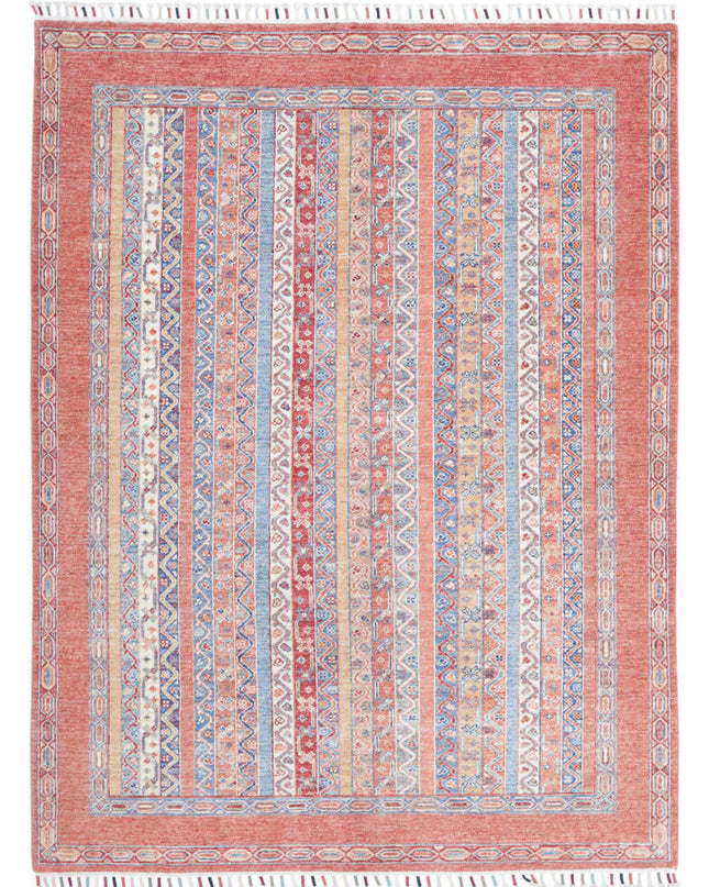 Shaal 5' 0" X 6' 8" Hand Knotted Wool Rug 5' 0" X 6' 8" (152 X 203) / Multi / Wool