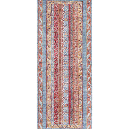 Shaal 2' 0" X 5' 9" Hand Knotted Wool Rug 2' 0" X 5' 9" (61 X 175) / Multi / Wool