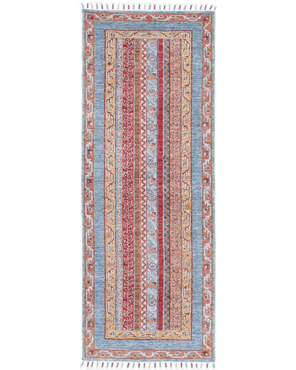 Shaal 2' 0" X 5' 9" Hand Knotted Wool Rug 2' 0" X 5' 9" (61 X 175) / Multi / Wool