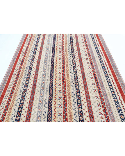 Shaal 6' 5" X 9' 7" Hand Knotted Wool Rug 6' 5" X 9' 7" (196 X 292) / Multi / Wool