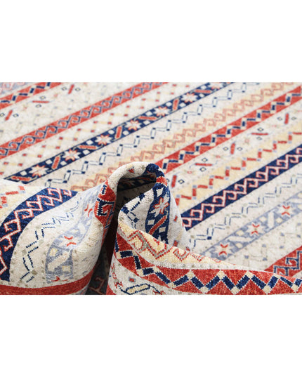 Shaal 6' 5" X 9' 7" Hand Knotted Wool Rug 6' 5" X 9' 7" (196 X 292) / Multi / Wool