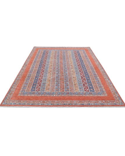 Shaal 6' 7" X 9' 4" Hand Knotted Wool Rug 6' 7" X 9' 4" (201 X 284) / Multi / Wool