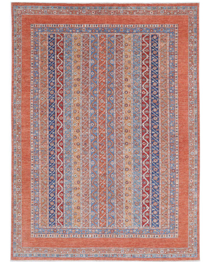 Shaal 6' 7" X 9' 4" Hand Knotted Wool Rug 6' 7" X 9' 4" (201 X 284) / Multi / Wool