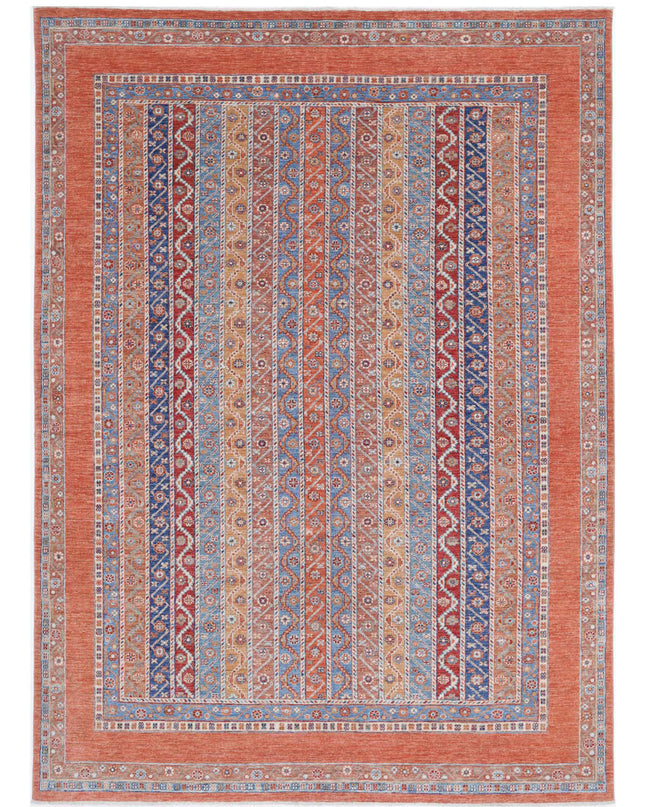 Shaal 6' 7" X 9' 4" Hand Knotted Wool Rug 6' 7" X 9' 4" (201 X 284) / Multi / Wool