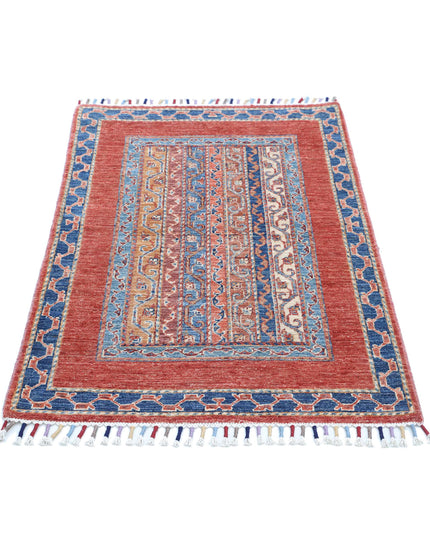 Shaal 2' 8" X 3' 11" Hand Knotted Wool Rug 2' 8" X 3' 11" (81 X 119) / Multi / Wool