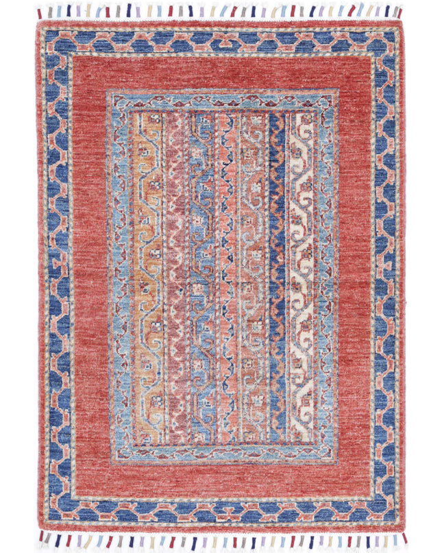 Shaal 2' 8" X 3' 11" Hand Knotted Wool Rug 2' 8" X 3' 11" (81 X 119) / Multi / Wool