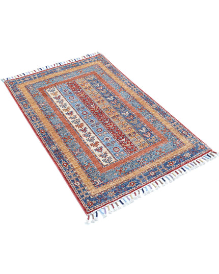 Shaal 2' 10" X 4' 2" Hand Knotted Wool Rug 2' 10" X 4' 2" (86 X 127) / Multi / Wool
