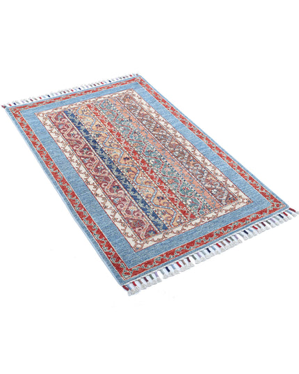 Shaal 2' 9" X 4' 1" Hand Knotted Wool Rug 2' 9" X 4' 1" (84 X 124) / Multi / Wool