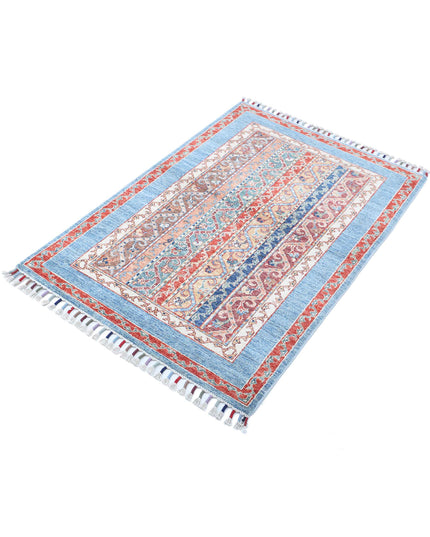 Shaal 2' 9" X 4' 1" Hand Knotted Wool Rug 2' 9" X 4' 1" (84 X 124) / Multi / Wool