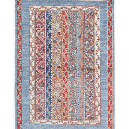 Shaal 2' 9" X 4' 1" Hand Knotted Wool Rug 2' 9" X 4' 1" (84 X 124) / Multi / Wool