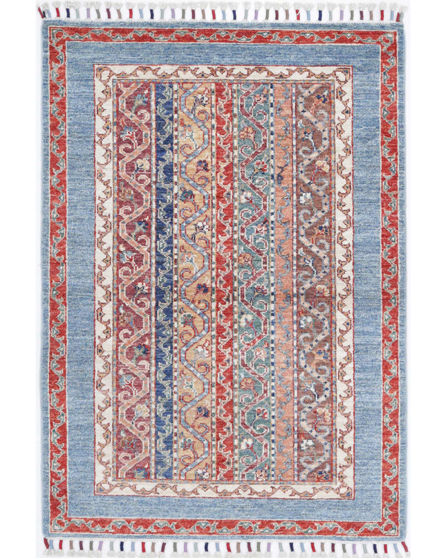 Shaal 2' 9" X 4' 1" Hand Knotted Wool Rug 2' 9" X 4' 1" (84 X 124) / Multi / Wool