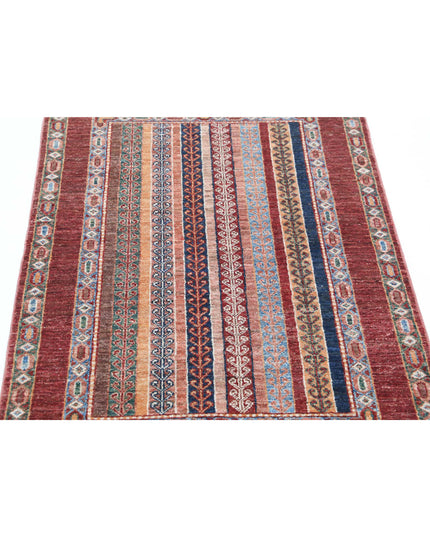 Shaal 2' 8" X 4' 0" Hand Knotted Wool Rug 2' 8" X 4' 0" (81 X 122) / Multi / Wool