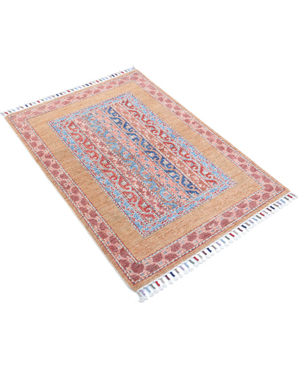 Shaal 2' 10" X 4' 0" Hand Knotted Wool Rug 2' 10" X 4' 0" (86 X 122) / Multi / Wool