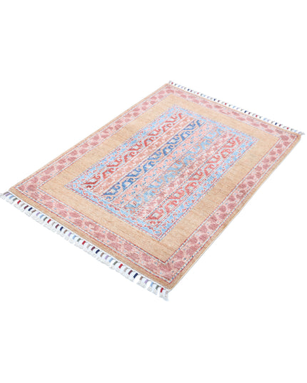 Shaal 2' 10" X 4' 0" Hand Knotted Wool Rug 2' 10" X 4' 0" (86 X 122) / Multi / Wool