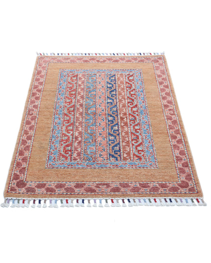 Shaal 2' 10" X 4' 0" Hand Knotted Wool Rug 2' 10" X 4' 0" (86 X 122) / Multi / Wool