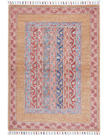 Shaal 2' 10" X 4' 0" Hand Knotted Wool Rug 2' 10" X 4' 0" (86 X 122) / Multi / Wool