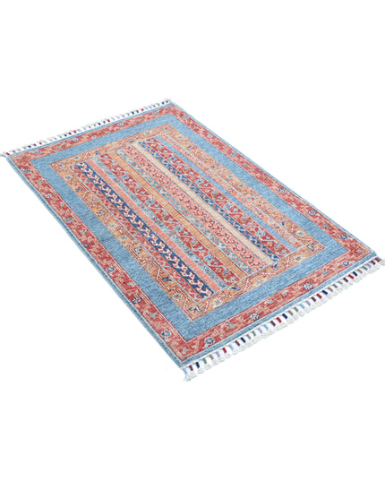 Shaal 2' 8" X 3' 11" Hand Knotted Wool Rug 2' 8" X 3' 11" (81 X 119) / Multi / Wool