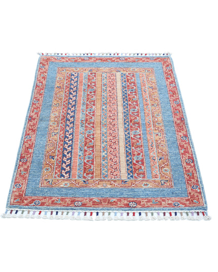 Shaal 2' 8" X 3' 11" Hand Knotted Wool Rug 2' 8" X 3' 11" (81 X 119) / Multi / Wool