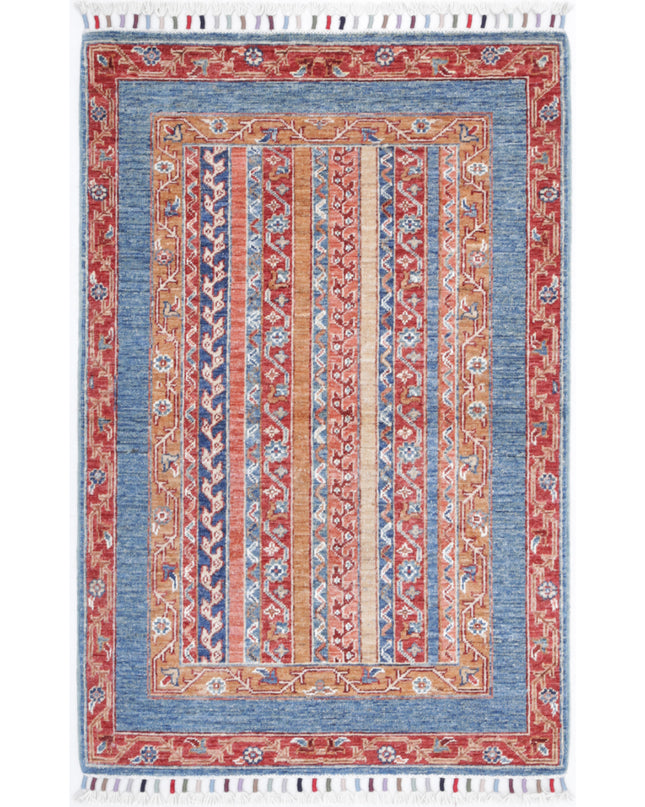 Shaal 2' 7" X 3' 11" Hand Knotted Wool Rug 2' 7" X 3' 11" (79 X 119) / Multi / Wool