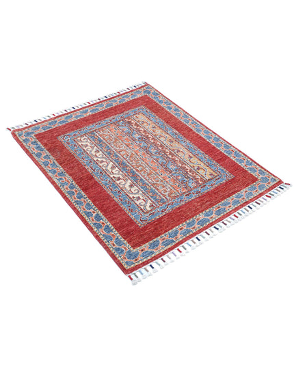 Shaal 2' 10" X 3' 5" Hand Knotted Wool Rug 2' 10" X 3' 5" (86 X 104) / Multi / Wool