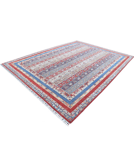 Shaal 8' 11" X 11' 7" Hand Knotted Wool Rug 8' 11" X 11' 7" (272 X 353) / Red / Wool