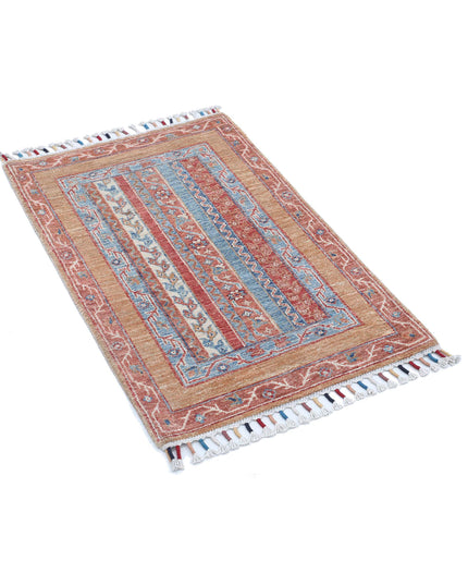 Shaal 2' 0" X 3' 0" Hand Knotted Wool Rug 2' 0" X 3' 0" (61 X 91) / Multi / Wool