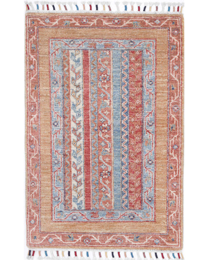 Shaal 2' 0" X 3' 0" Hand Knotted Wool Rug 2' 0" X 3' 0" (61 X 91) / Multi / Wool