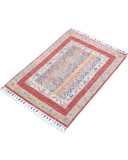 Shaal 1' 11" X 2' 9" Hand Knotted Wool Rug 1' 11" X 2' 9" (59 X 84) / Multi / Wool