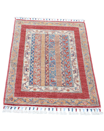 Shaal 1' 11" X 2' 9" Hand Knotted Wool Rug 1' 11" X 2' 9" (59 X 84) / Multi / Wool