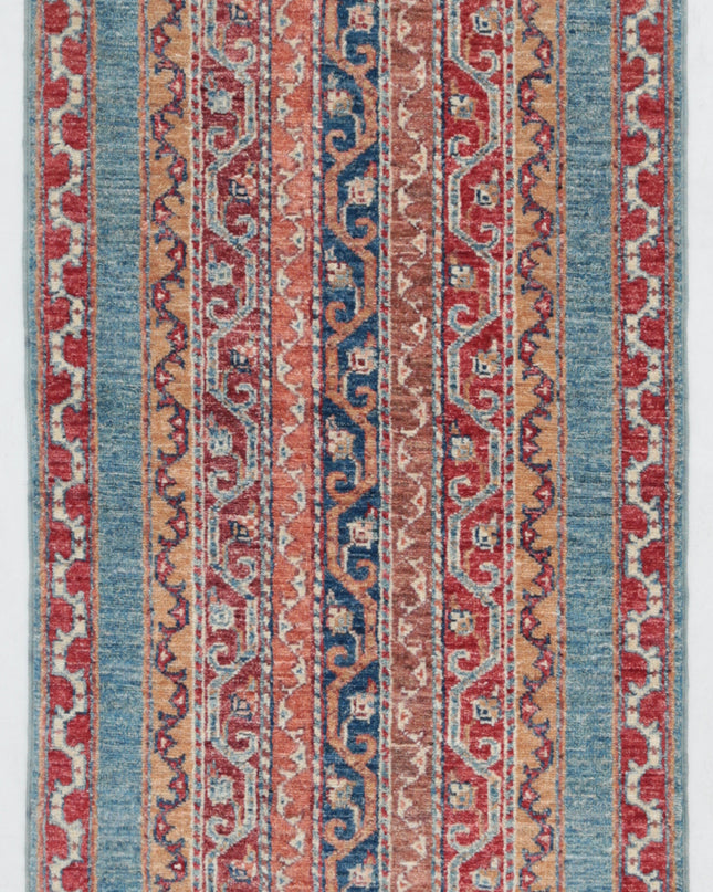 Shaal 2' 1" X 5' 11" Hand Knotted Wool Rug 2' 1" X 5' 11" (63 X 180) / Multi / Wool