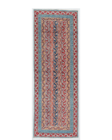 Shaal Hand Knotted Wool Rug 2' 1" X 5' 11" (63 X 180) / Multi / Wool