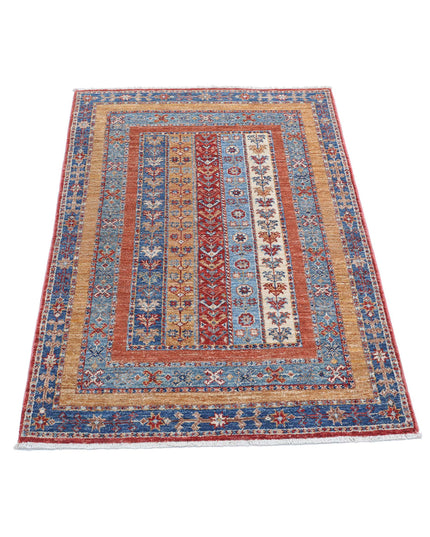 Shaal 2' 9" X 4' 2" Hand Knotted Wool Rug 2' 9" X 4' 2" (84 X 127) / Multi / Wool