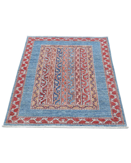 Shaal 2' 9" X 3' 10" Hand Knotted Wool Rug 2' 9" X 3' 10" (84 X 117) / Multi / Wool