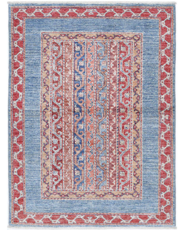 Shaal 2' 9" X 3' 10" Hand Knotted Wool Rug 2' 9" X 3' 10" (84 X 117) / Multi / Wool