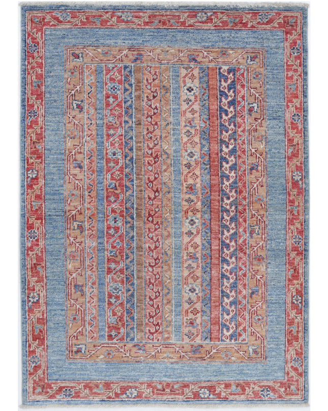 Shaal 2' 9" X 3' 11" Hand Knotted Wool Rug 2' 9" X 3' 11" (84 X 119) / Multi / Wool