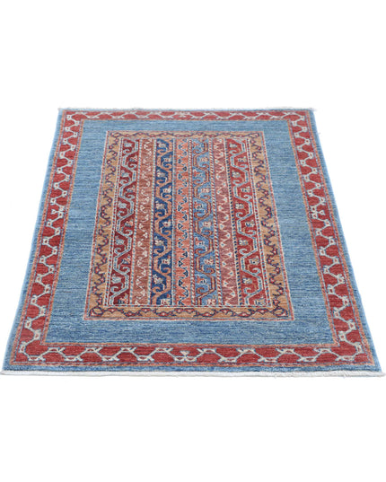 Shaal 2' 9" X 3' 9" Hand Knotted Wool Rug 2' 9" X 3' 9" (84 X 114) / Multi / Wool