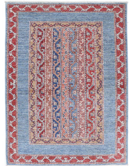 Shaal 2' 9" X 3' 9" Hand Knotted Wool Rug 2' 9" X 3' 9" (84 X 114) / Multi / Wool