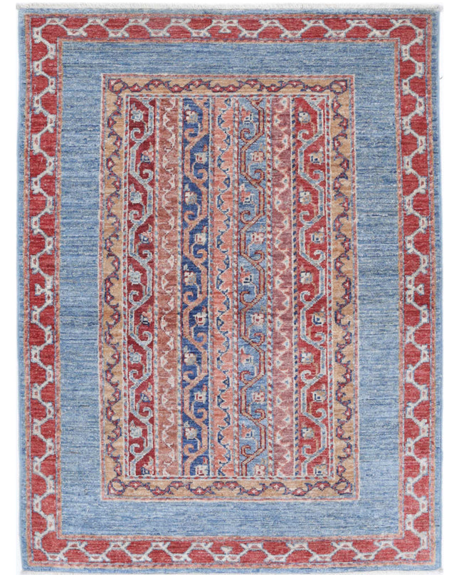 Shaal 2' 9" X 3' 9" Hand Knotted Wool Rug 2' 9" X 3' 9" (84 X 114) / Multi / Wool