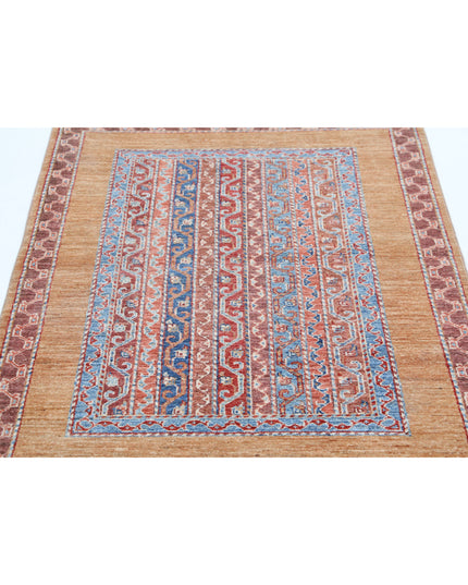 Shaal 3' 3" X 4' 9" Hand Knotted Wool Rug 3' 3" X 4' 9" (99 X 145) / Gold / Wool