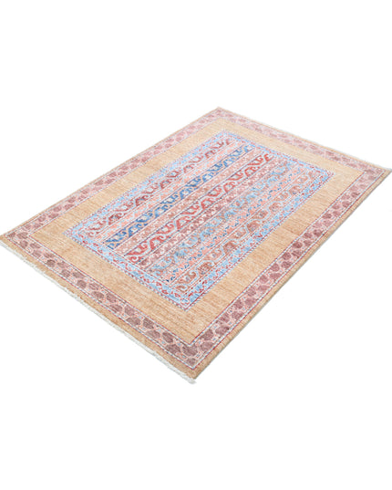 Shaal 3' 4" X 4' 9" Hand Knotted Wool Rug 3' 4" X 4' 9" (101 X 145) / Multi / Wool