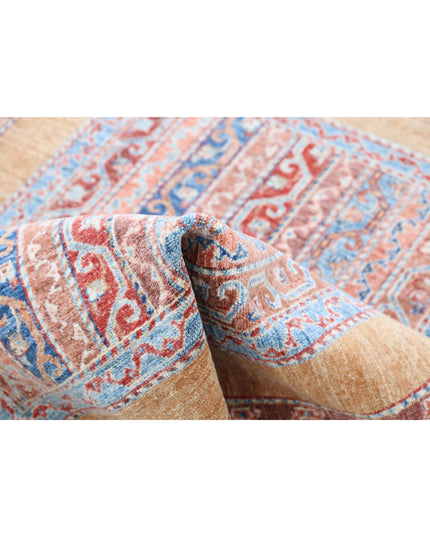 Shaal 3' 4" X 4' 9" Hand Knotted Wool Rug 3' 4" X 4' 9" (101 X 145) / Multi / Wool