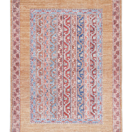 Shaal 3' 4" X 4' 9" Hand Knotted Wool Rug 3' 4" X 4' 9" (101 X 145) / Multi / Wool