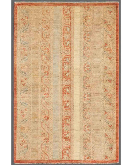 Shaal 3' 3" X 5' 0" Hand Knotted Wool Rug 3' 3" X 5' 0" (99 X 152) / Multi / Wool