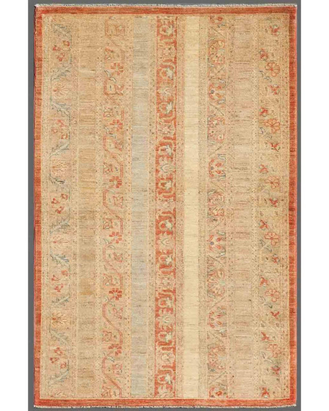 Shaal 3' 3" X 5' 0" Hand Knotted Wool Rug 3' 3" X 5' 0" (99 X 152) / Multi / Wool