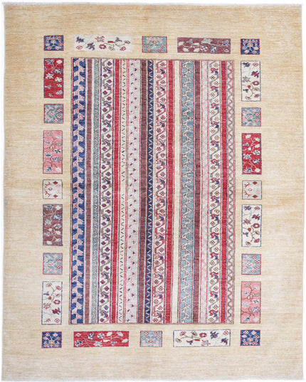 Shaal 4' 11" X 6' 4" Hand Knotted Wool Rug 4' 11" X 6' 4" (150 X 193) / Multi / Wool