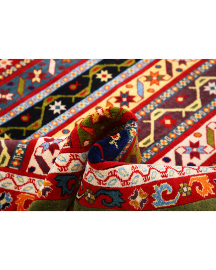 Shaal 6' 5" X 9' 7" Hand Knotted Wool Rug 6' 5" X 9' 7" (196 X 292) / Multi / Wool