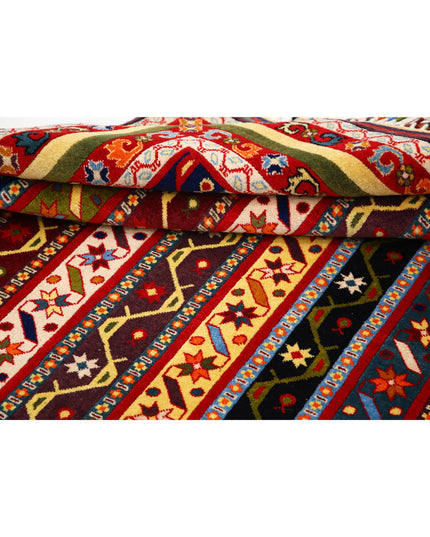 Shaal 6' 5" X 9' 7" Hand Knotted Wool Rug 6' 5" X 9' 7" (196 X 292) / Multi / Wool