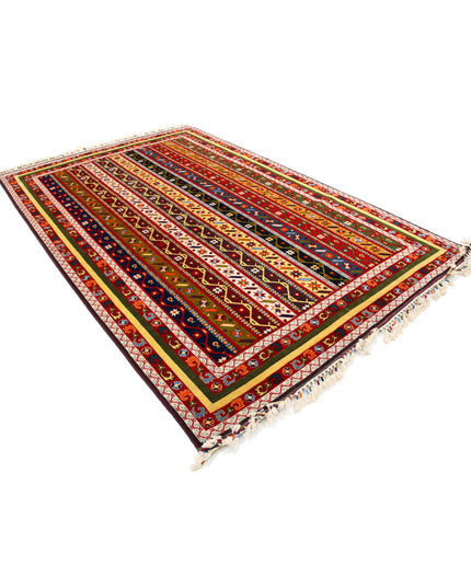 Shaal 6' 7" X 10' 0" Hand Knotted Wool Rug 6' 7" X 10' 0" (201 X 305) / Multi / Wool